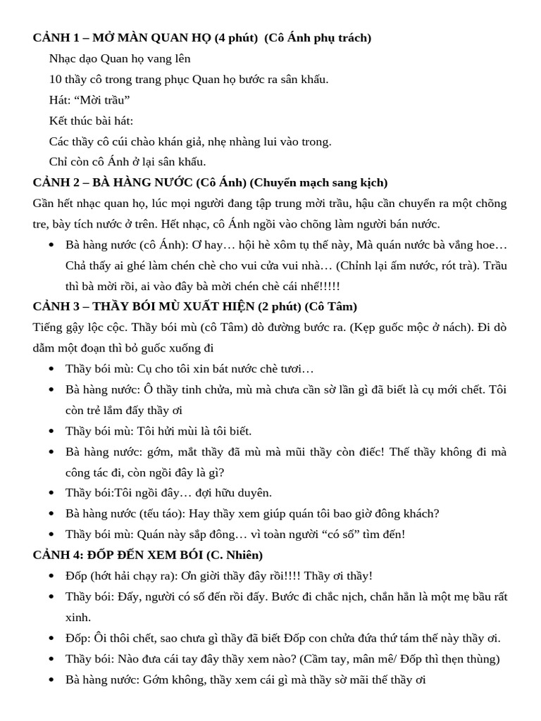 Kịch Bản TN - TL | PDF