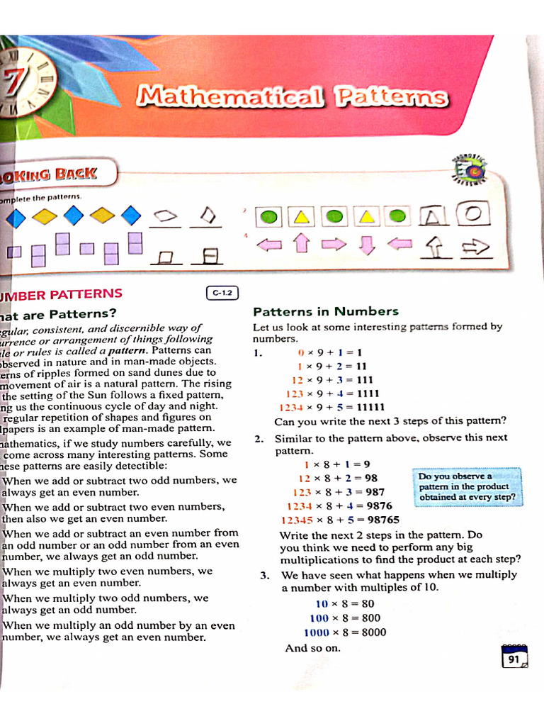 Mathematical Patterns | PDF