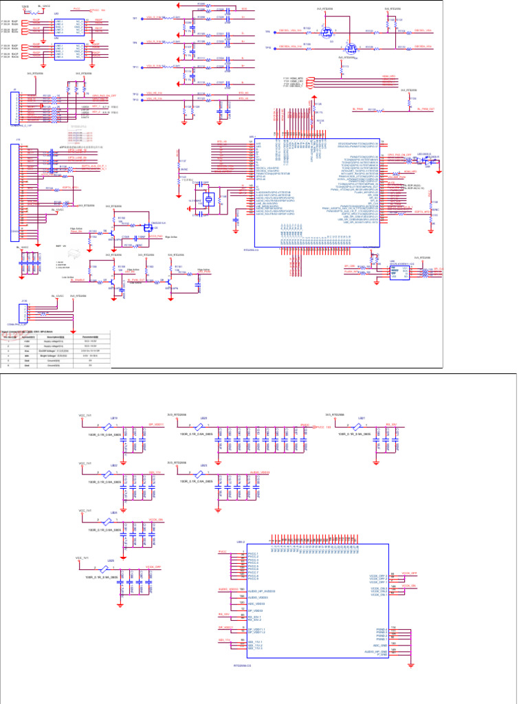 Rtd2556 Edp 30 1080p60 Hdmi Vga完整原理图 | PDF