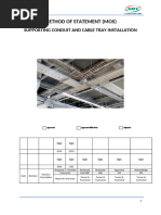 GI Conduit Installation Method Statement | PDF | Specification ...