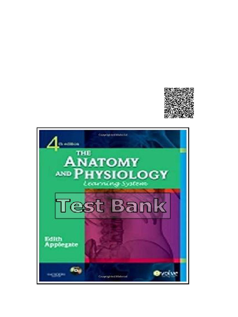 Anatomy and Physiology Learning System 4th Edition Applegate Test Bank ...