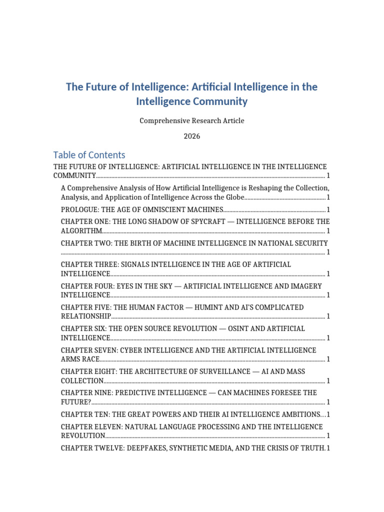 The Future of Intelligence AI Article | PDF | Artificial Intelligence ...