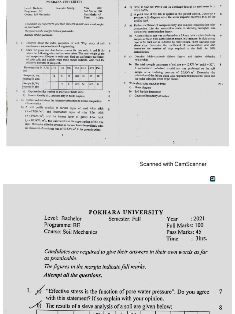 Soil-POU-old Is Gold Old Questions Until 2021 | PDF