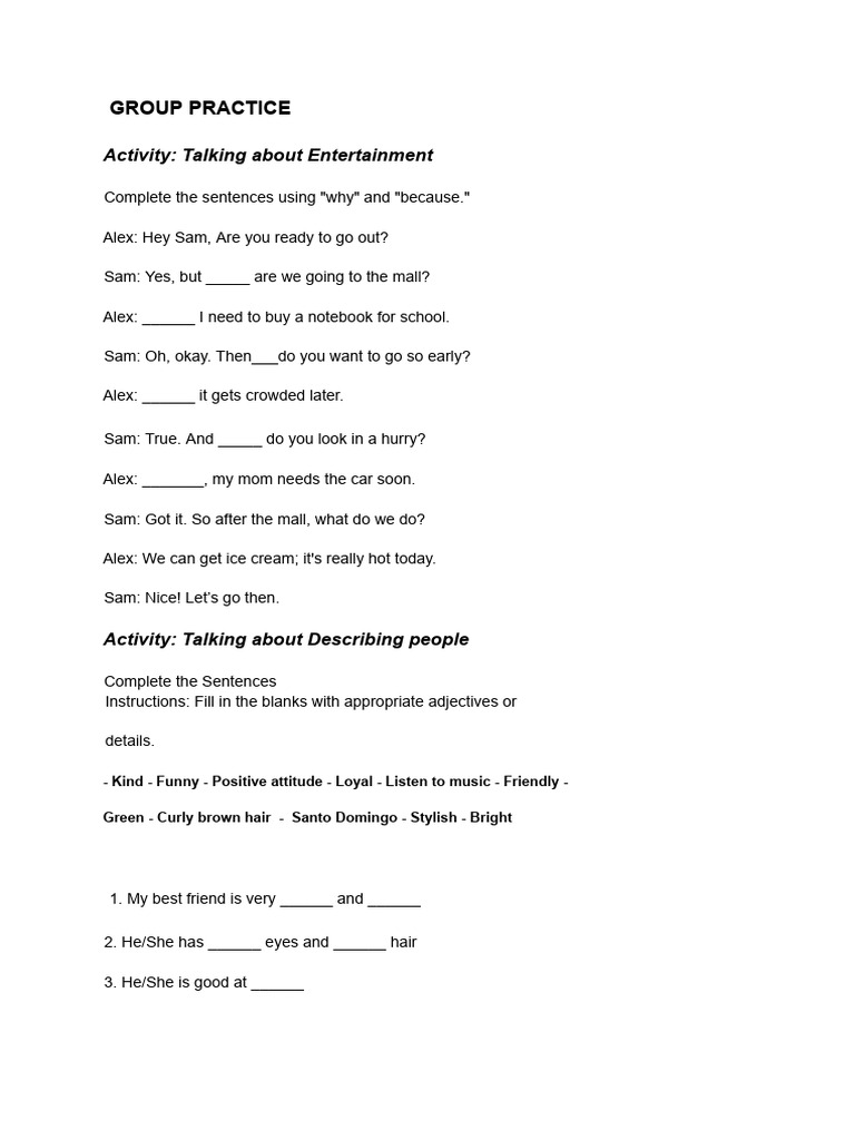 Group Practice 2.4 | PDF