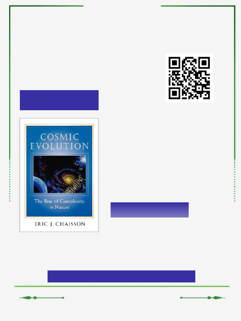 Cosmic Evolution The Rise of Complexity in Nature 1st Edition Eric J ...