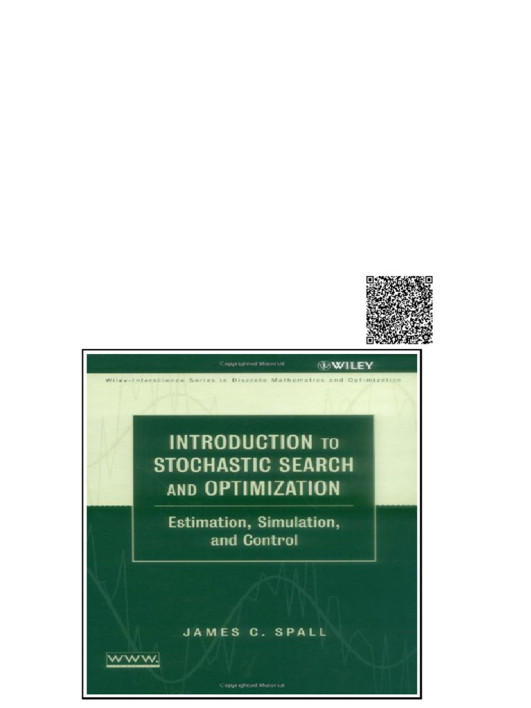 Introduction To Stochastic Search and Optimization Estimation ...