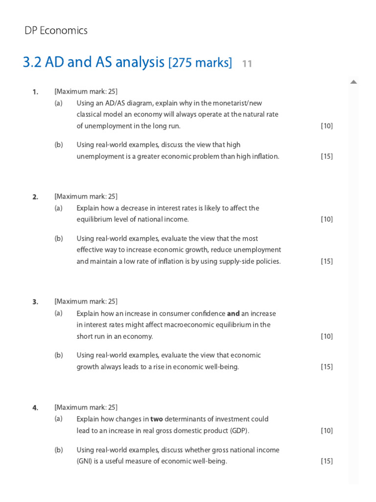 3.2 AD and As Analysis | PDF | Economies | Macroeconomics