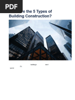 ISO Construction Types 1-6 Overview | PDF | Framing (Construction) | Roof