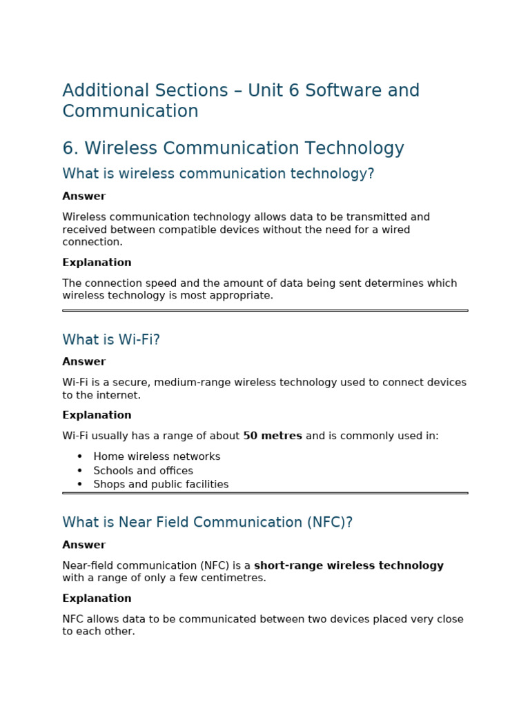 Unit6 Additional Sections | PDF | World Wide Web | Internet & Web