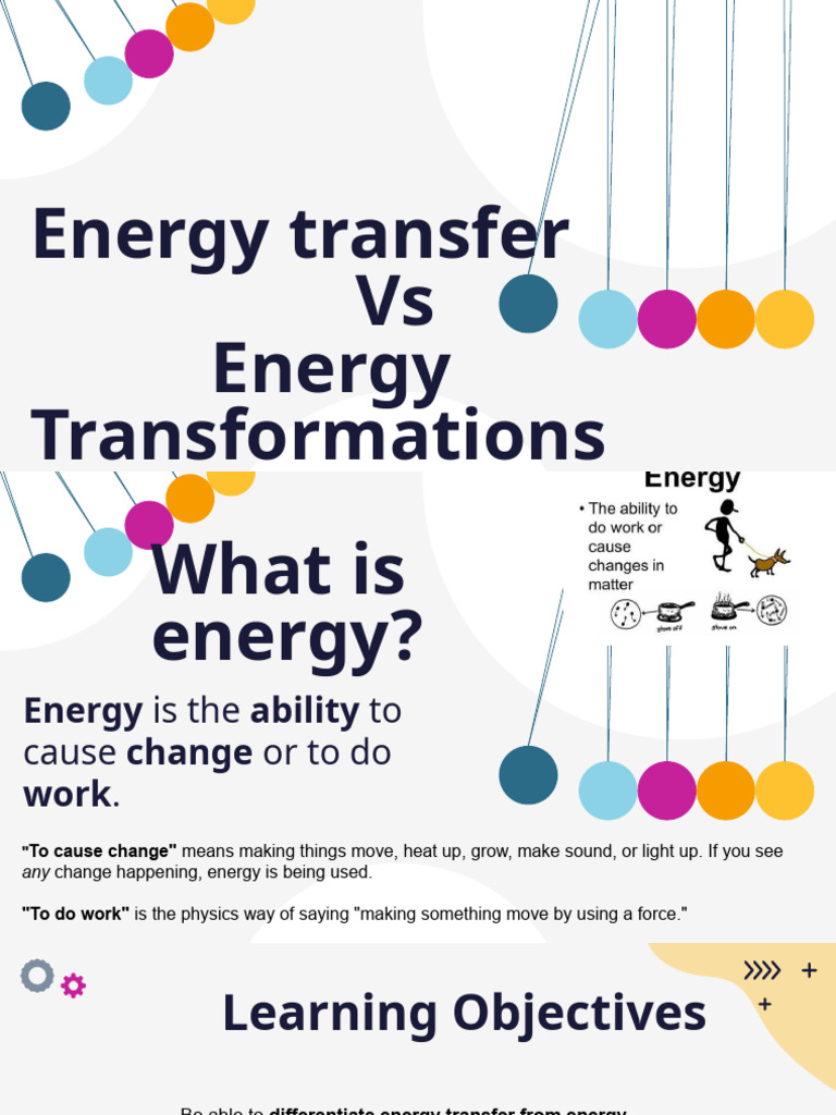 Energy Types and Transformations | PDF