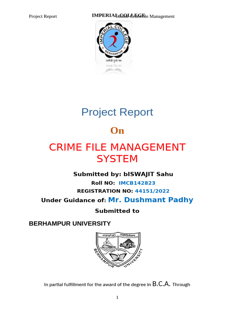 Crime File Management System | PDF | Java Virtual Machine | Java ...