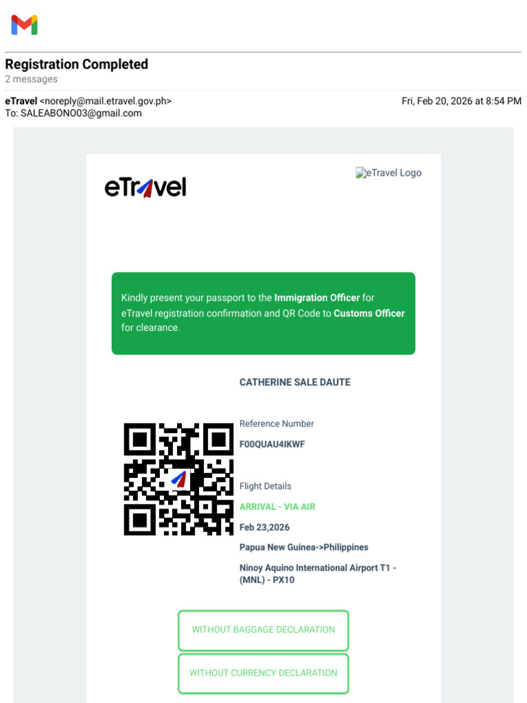 Gmail - Registration Completed | PDF