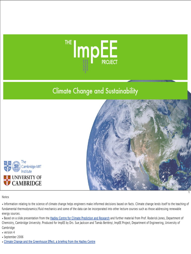 Climate Change v4 PDF With Notes | PDF