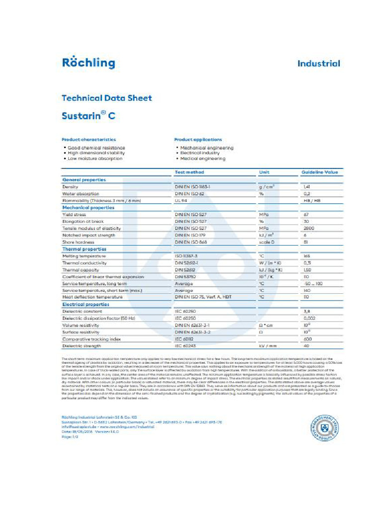 POM Sustarin C | PDF