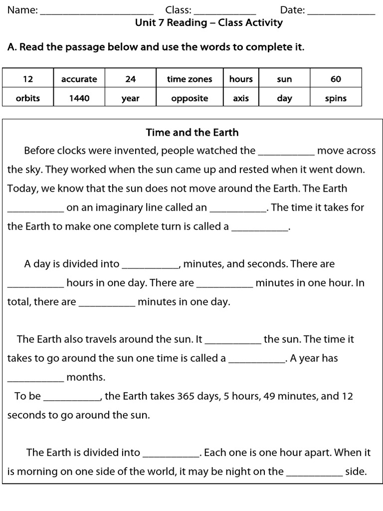 Reading Class Practice | PDF