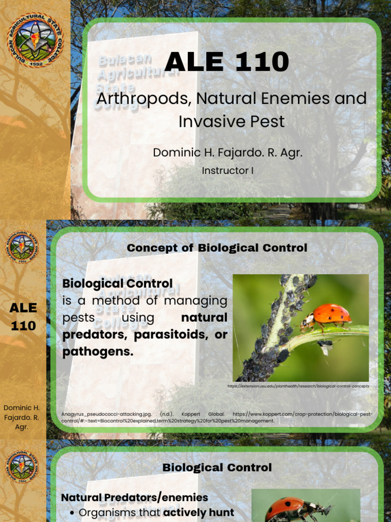 ALE 110 Natural Enemies Compressed | PDF | Biological Pest Control ...
