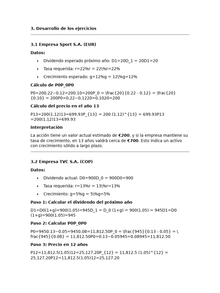 Taller MC | PDF | Valores de renta variable | Contabilidad financiera