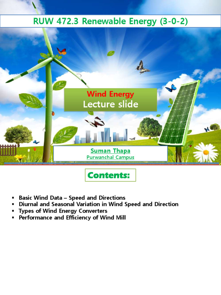 Wind Energy | PDF | Wind Turbine | Turbine
