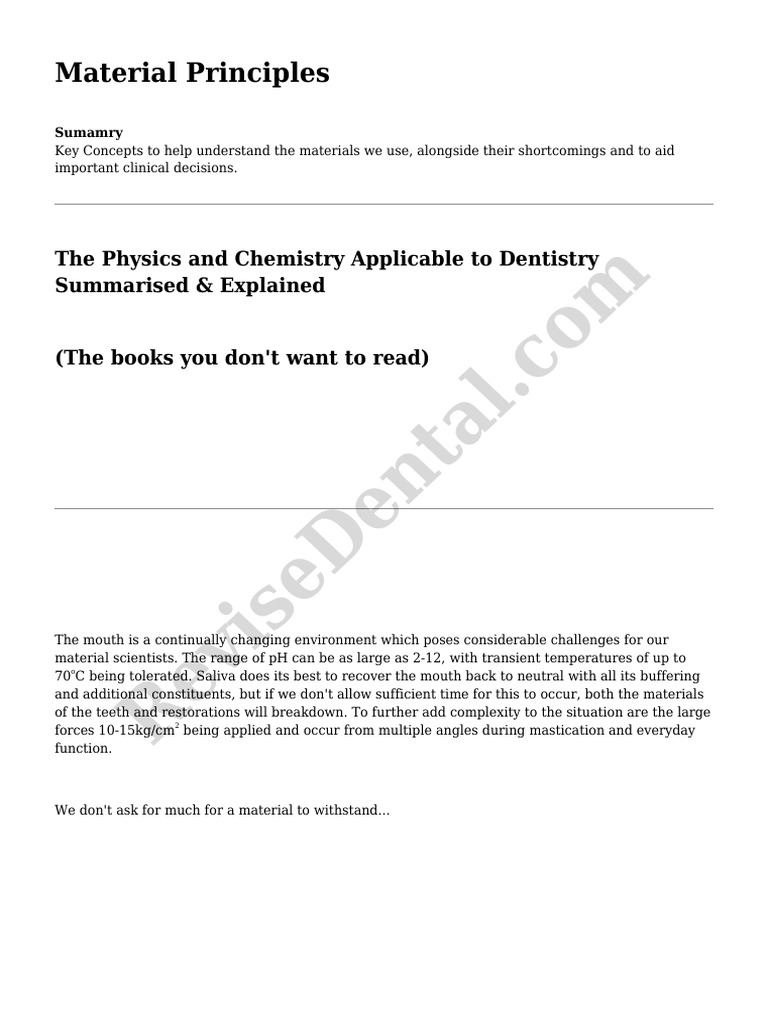 Material Principles | PDF | Corrosion | Strength Of Materials