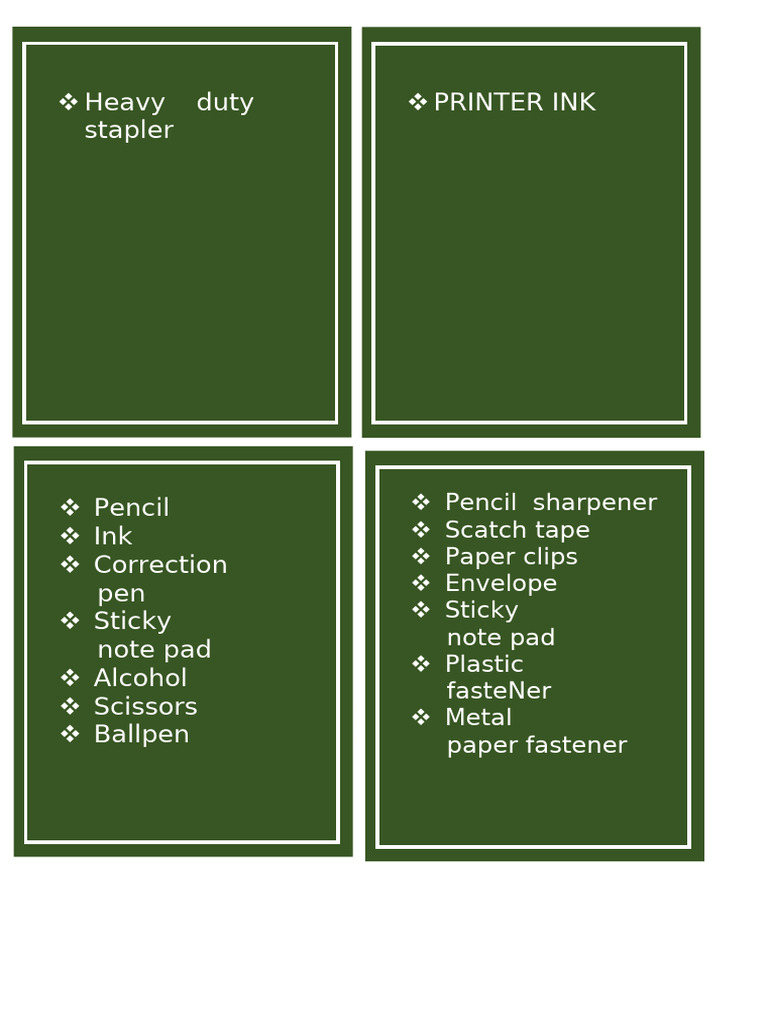 Cabinet Labelling | PDF