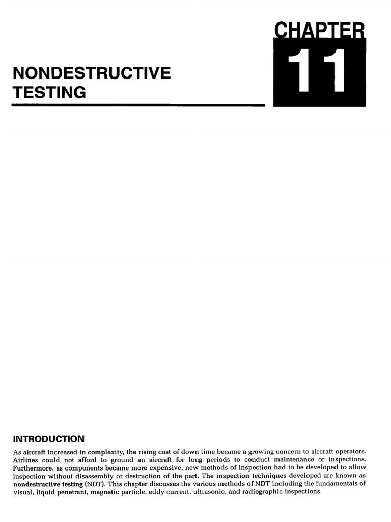 CH 11a Nondestructive Testing - Visual | PDF