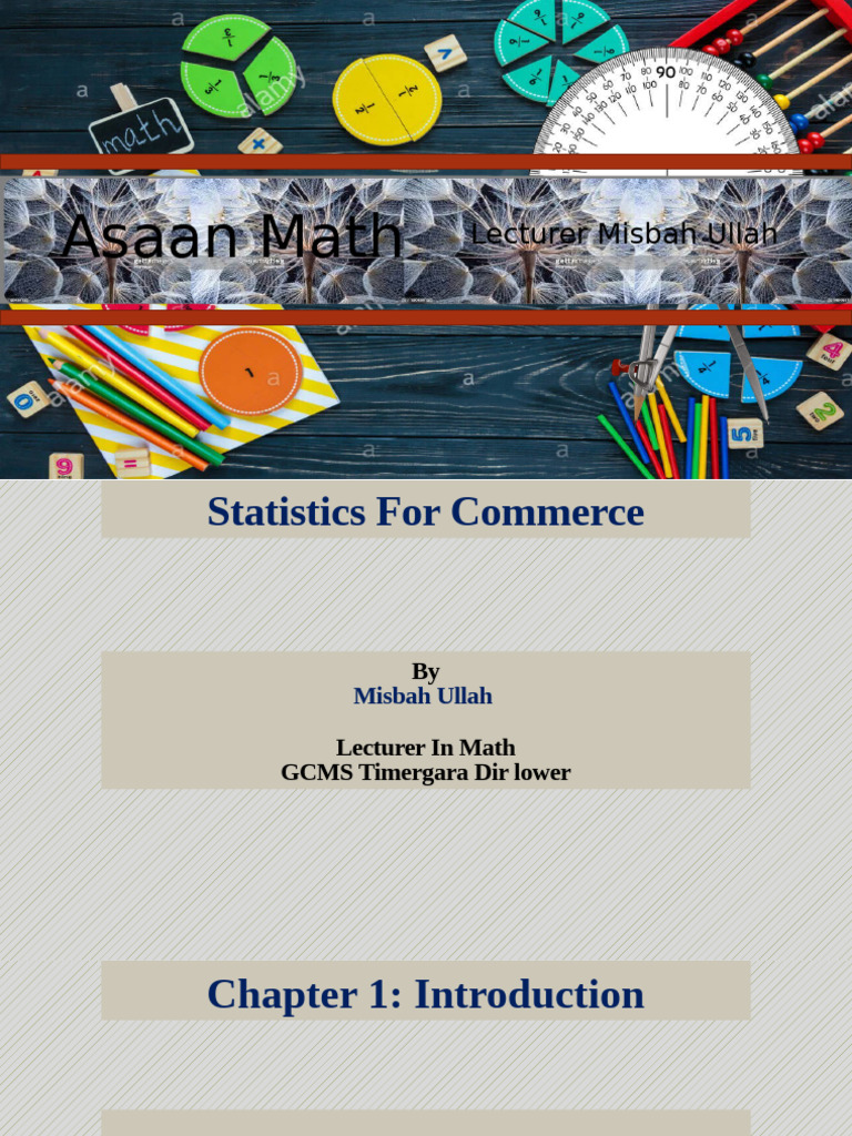 BS IV Statistics Lecture 2 | PDF | Data | Statistics