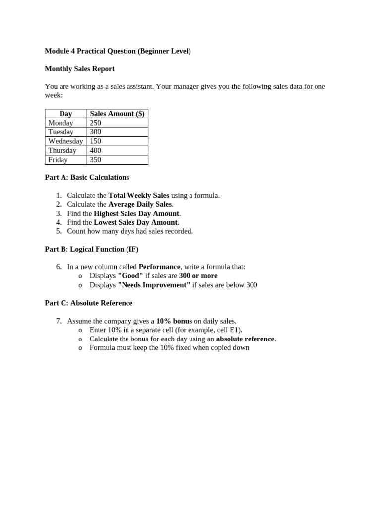 Module 4 Practical Question | PDF