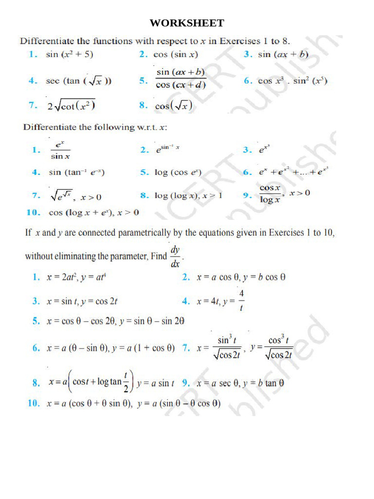 Worksheet | PDF