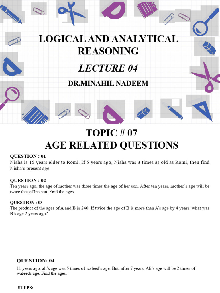 Analytical Reasoning | PDF