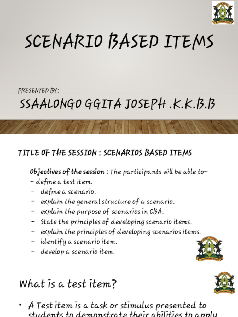Scenarios - Presentation - Ubteb - Phoenix | PDF