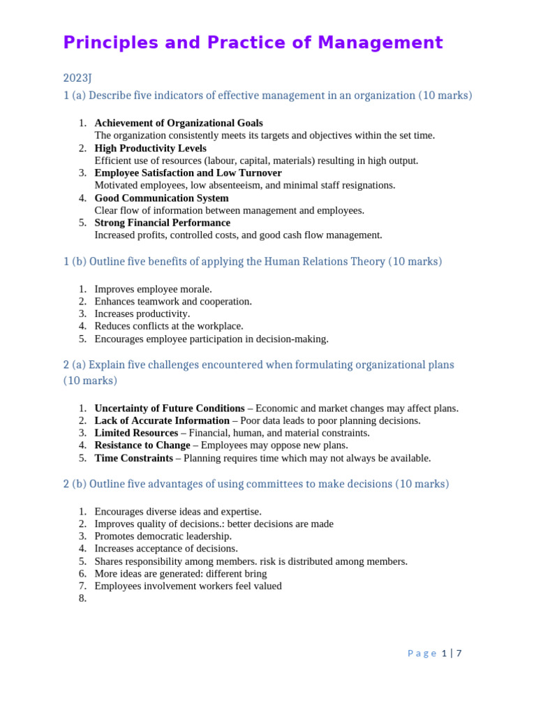Principles and Practice of Management | PDF | Employment | Salary