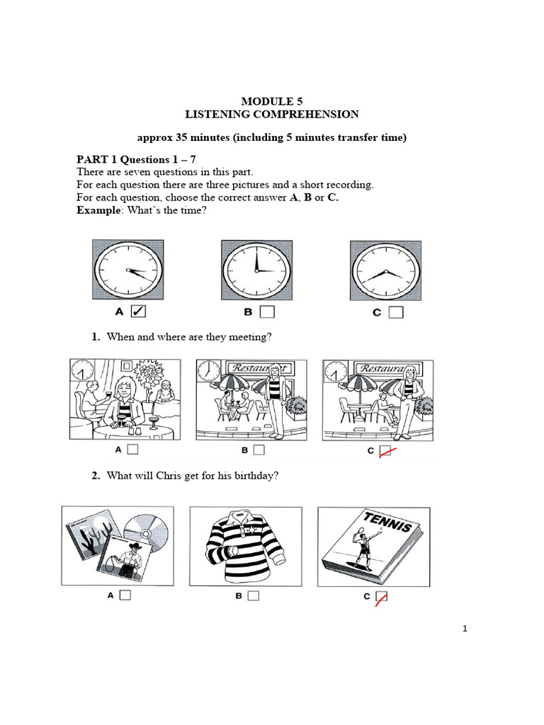 Module 5 - Listening + Reading | PDF