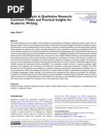Naming Themes in IPA Analysis | PDF | Experience | Qualitative Research