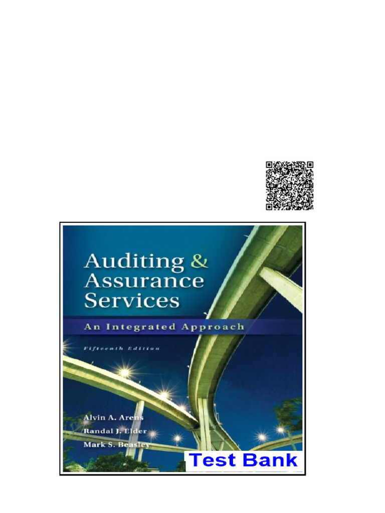 1082auditing and Assurance Services 15th Edition Arens Test Bank | PDF ...