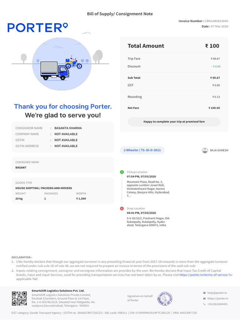 Invoice CRN1480623045 | PDF