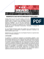 Manifesto Das Novas Brigadas Populares
