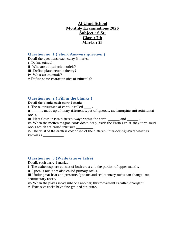 Class 6 | PDF