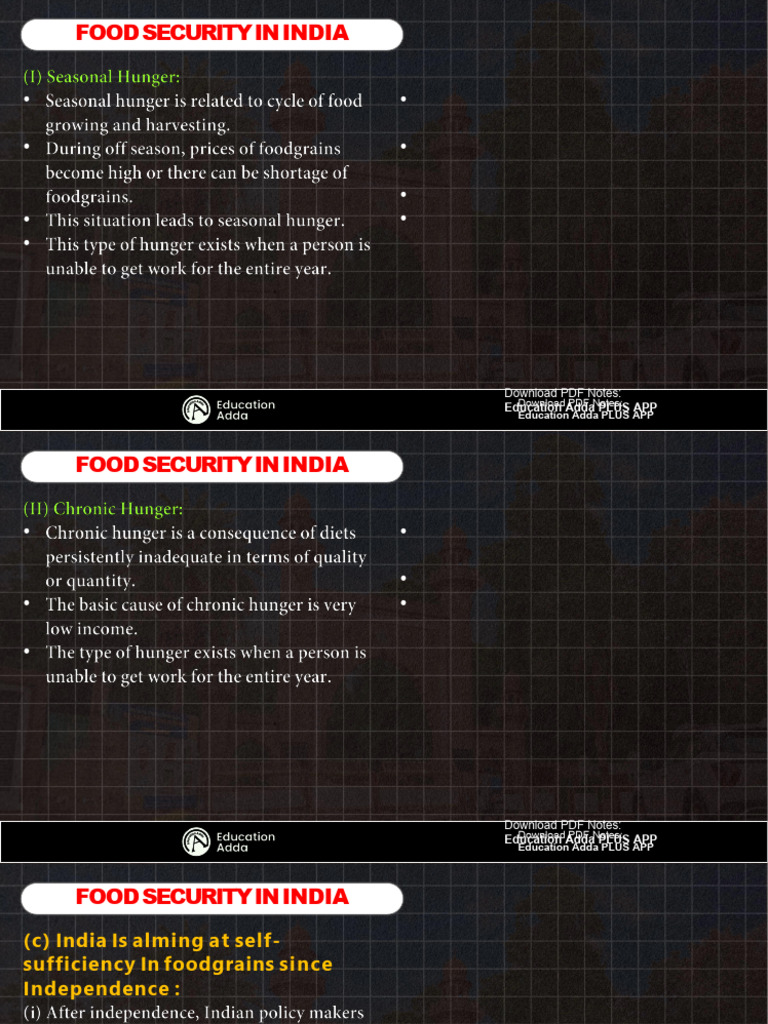 Food Security in India 02 | PDF