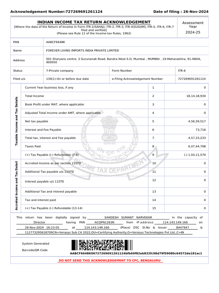 Income Tax Return Filing 13032025 | PDF | Taxes | Income
