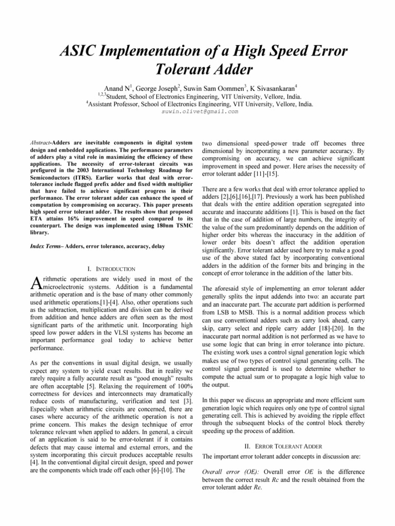 Asic Implementation | PDF | Accuracy And Precision | Computing