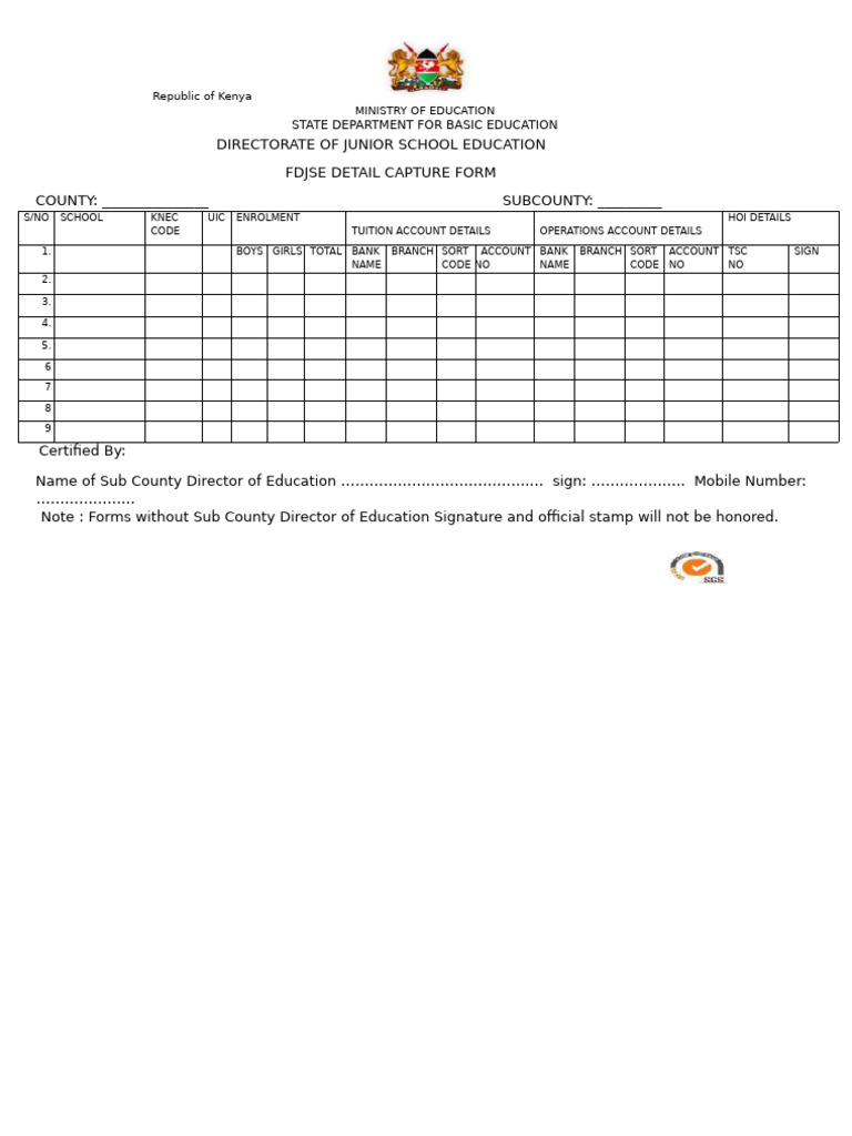 Data Capture Form | PDF
