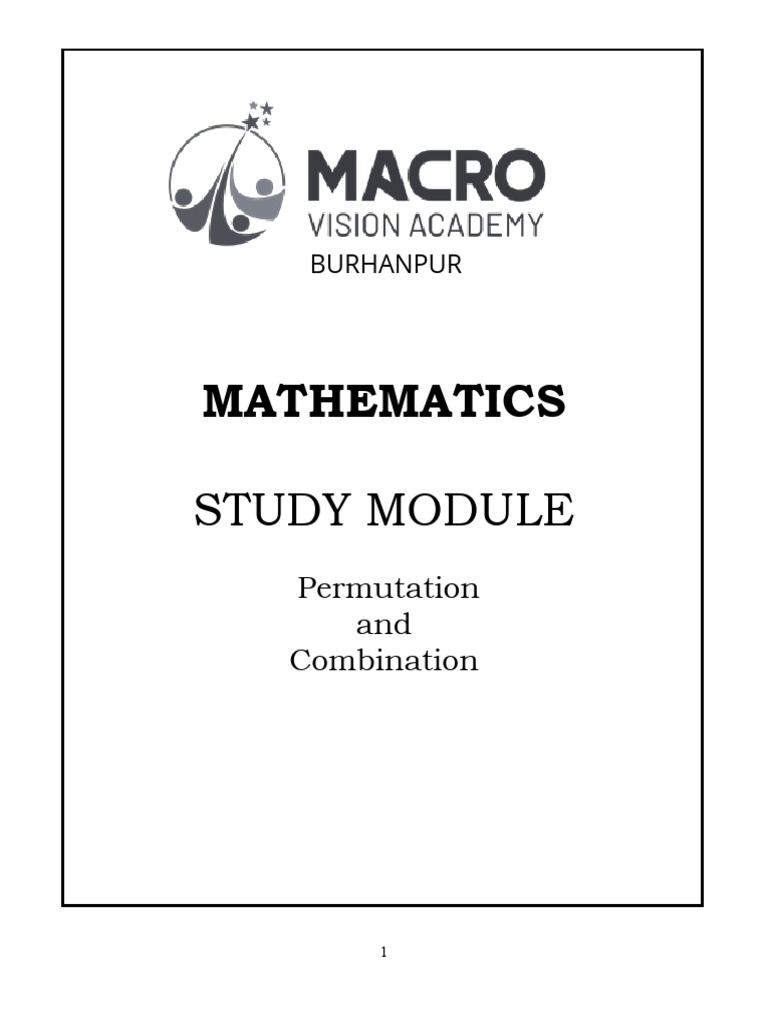 Permutation and Combination - UPDATED | PDF | Rectangle | Triangle