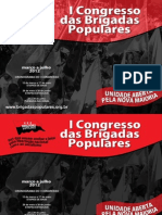 I Congresso das Brigadas Populares 2012 . Cartaz