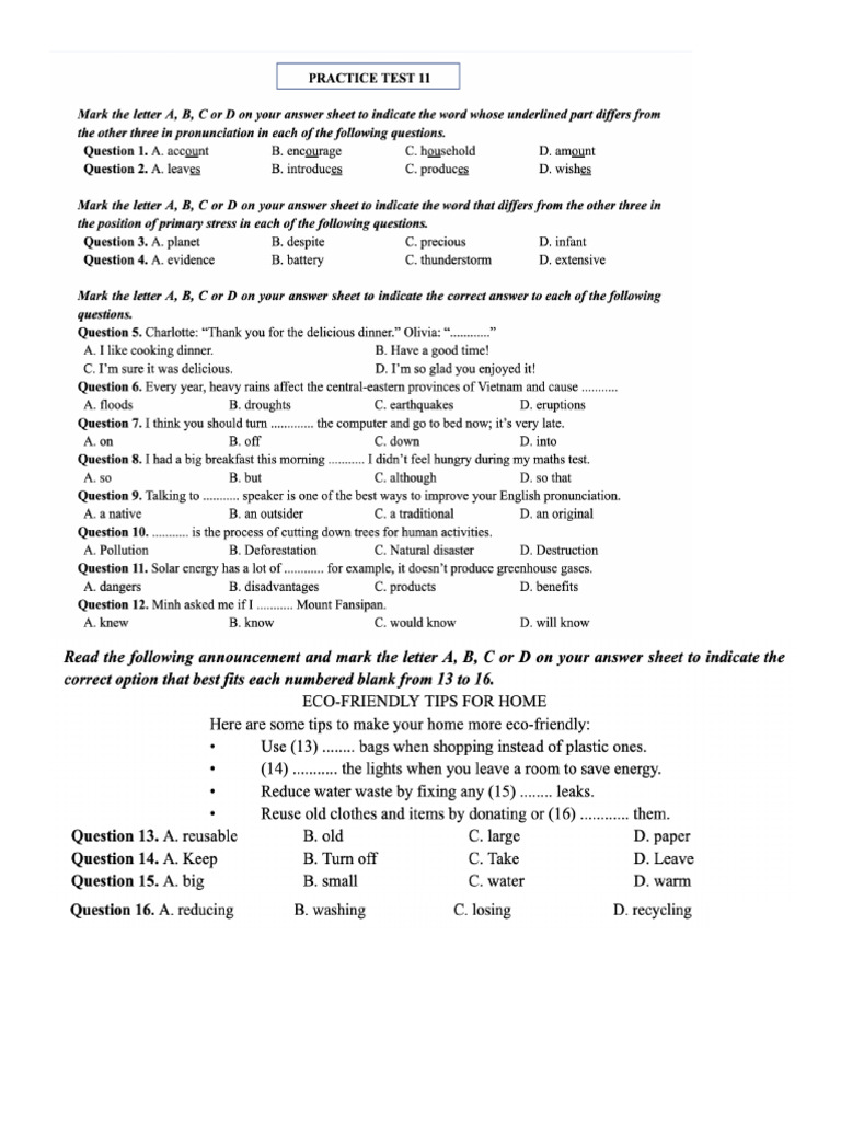 Test 11 | PDF