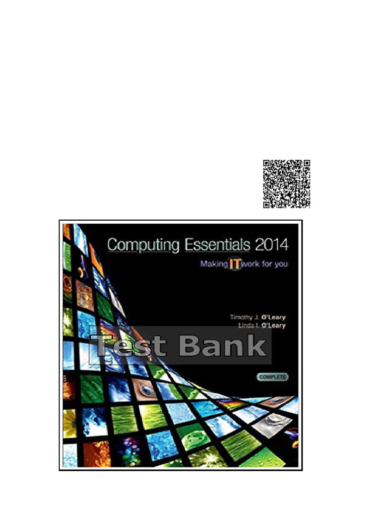Computing Essentials Intro 2014 24th Edition OLeary Test Bank | PDF ...