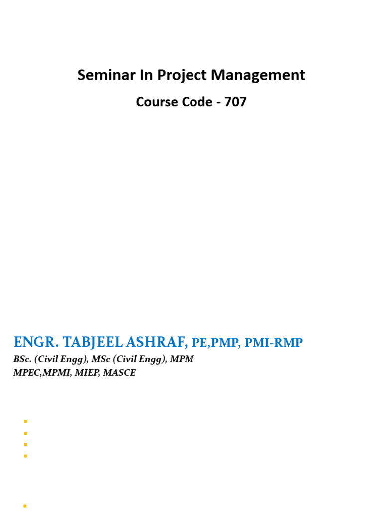 MSPM 707 - SPM Lecture 01 (Introduction) | PDF | Business Analysis ...