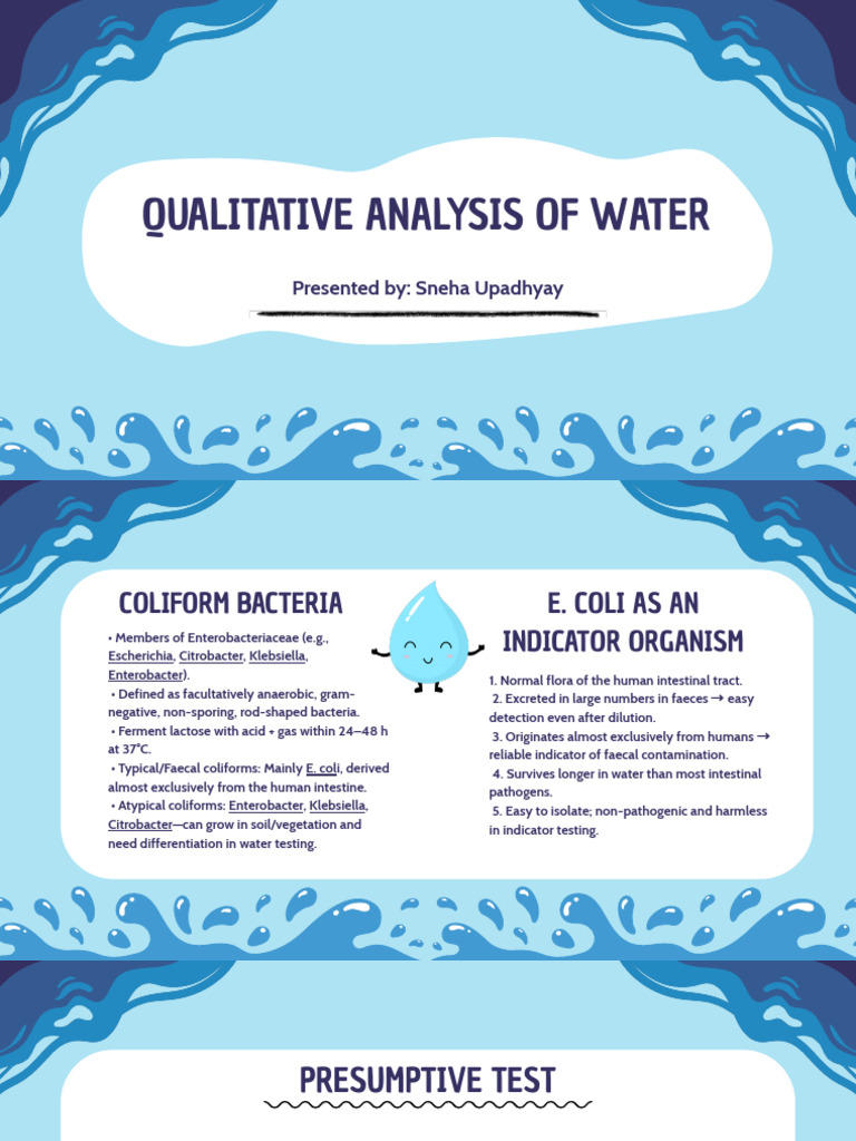 Quantitative Analysis of Water | PDF | Microbiology | Bacteria