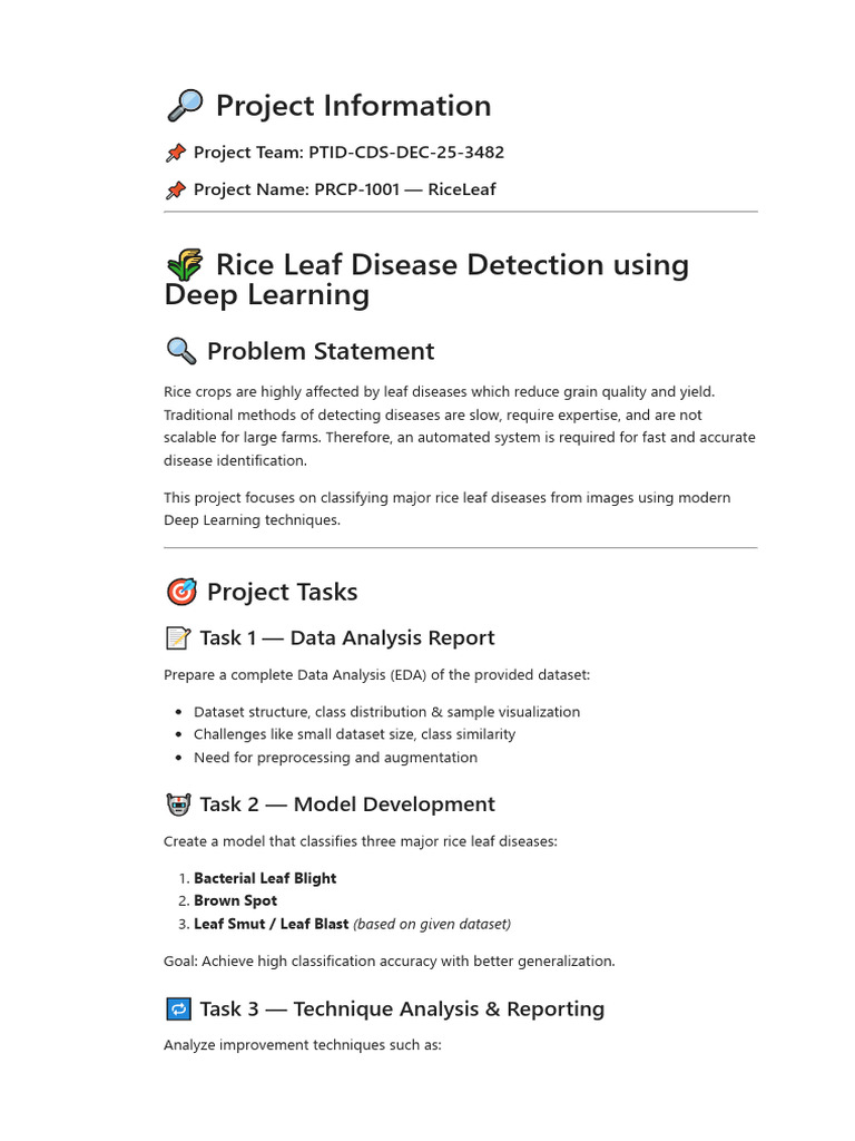 ? Rice Leaf Disease Detection Using Deep Learning | PDF | Computing ...