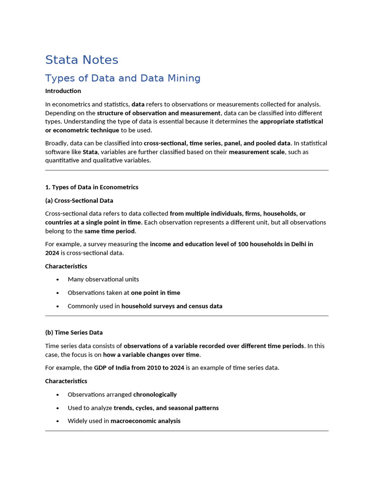 Stata Notes | PDF | Principal Component Analysis | Linear Regression