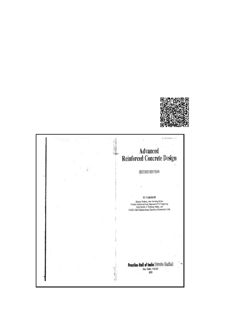 Advanced Reinforced Concrete Design 2nd Edition P C Varghese | PDF ...